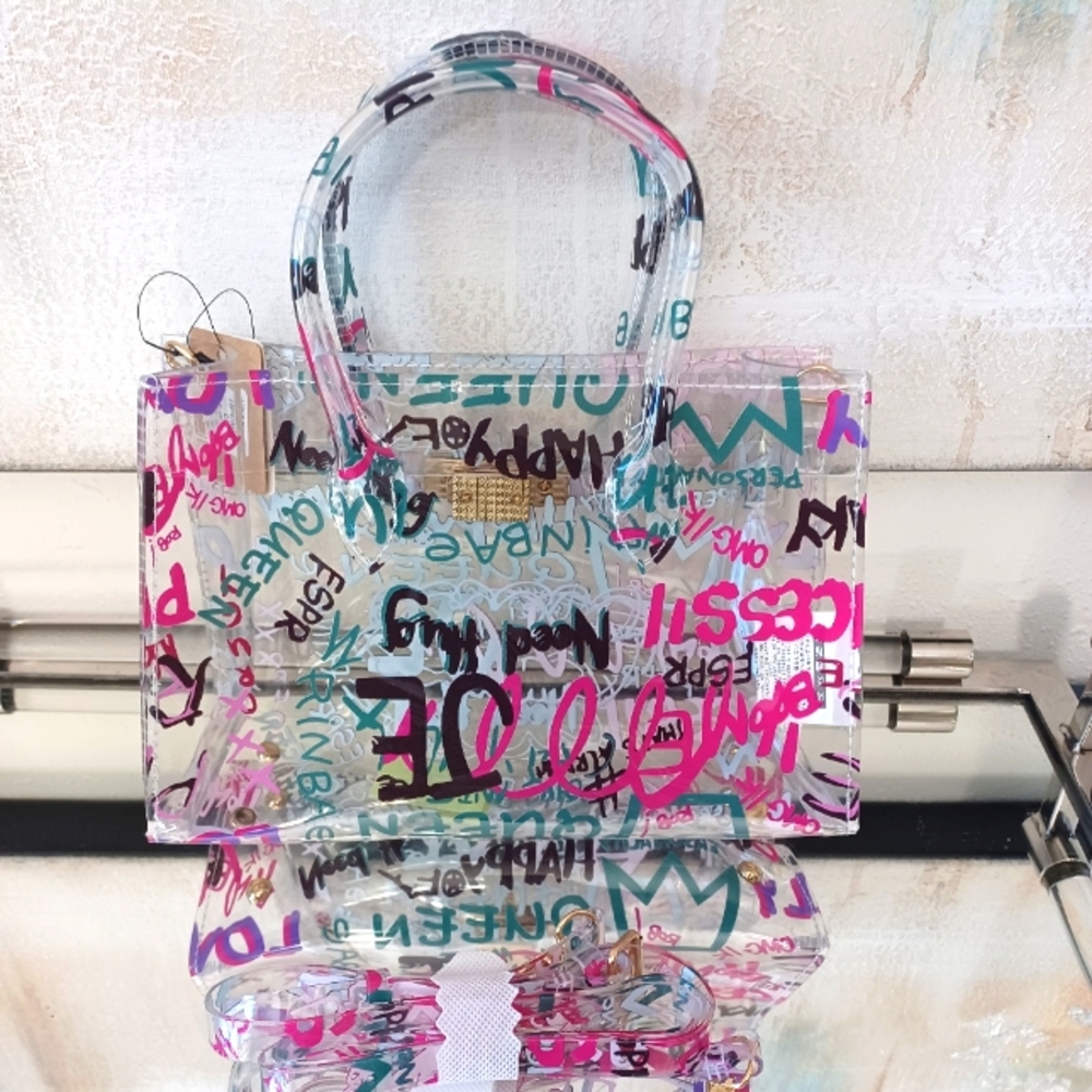 Clear Multi Color handbag - Picture 2 of 2